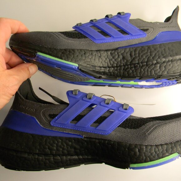 NIB Mens Adidas Ultraboost 21 Blue\\Gray\\Black Running Shoes Size 10.5 main image 8